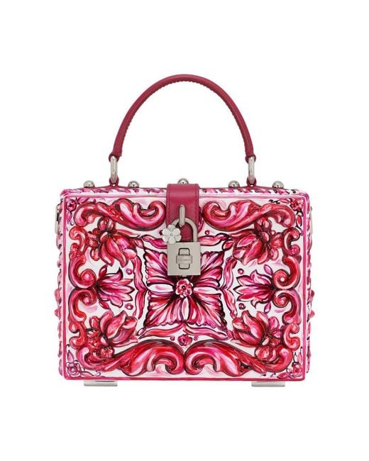 Dolce & Gabbana Red Dolce Box Handbag