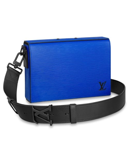 Louis Vuitton Box Messenger Tasche in Blue für Herren