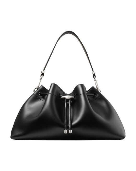 Jimmy Choo Black Cinch M Bucket Bag