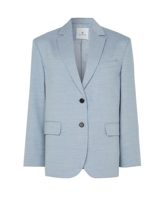 Anine Bing Blue Quinn Blazer