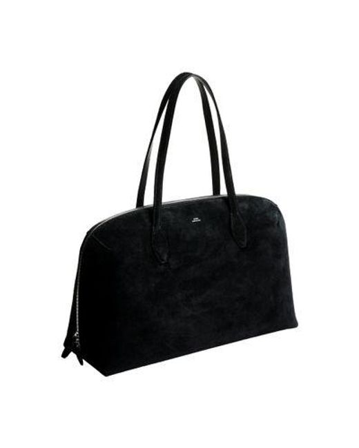Sac Cabas En Daim Totême  en coloris Black