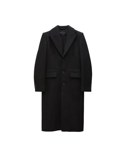 Filippa K Black 93 Slim Wool Coat
