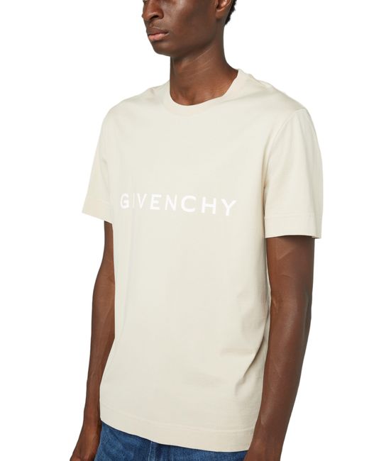Givenchy White Archetype Slim Fit T-Shirt for men