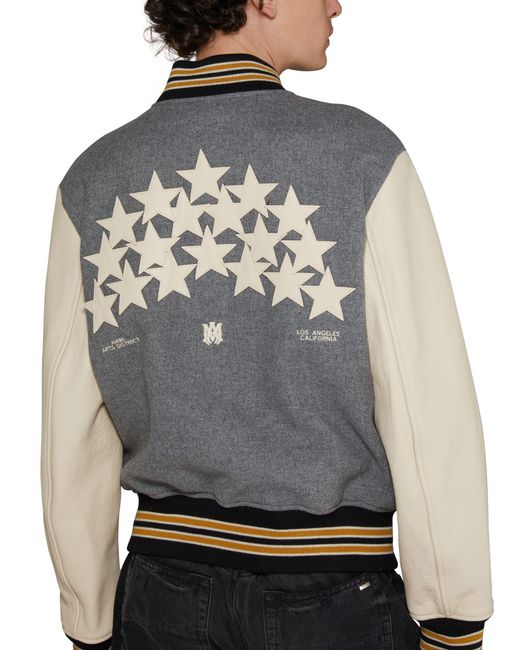 Amiri Blue Stars Varsity Bomber Jacket for men
