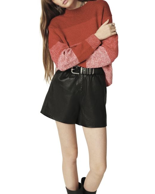 Ba&sh Red Candy Sweater