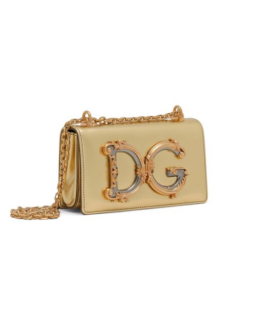 Dolce & Gabbana Metallic Dg Girls Phone Bag
