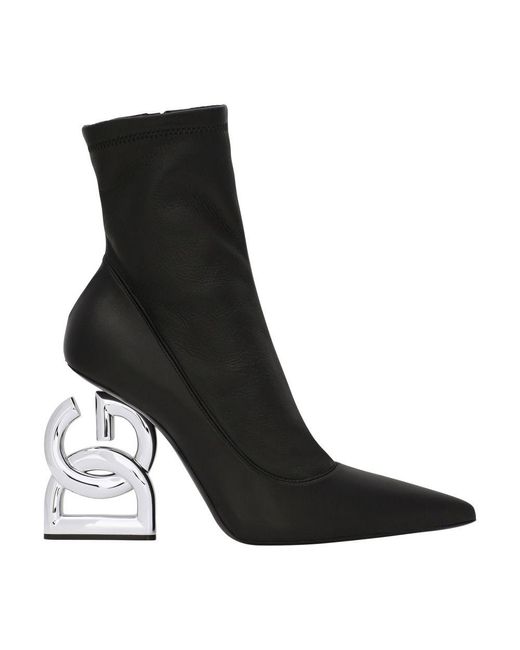 Dolce & Gabbana Black Dg Pop 105mm Ankle Boots