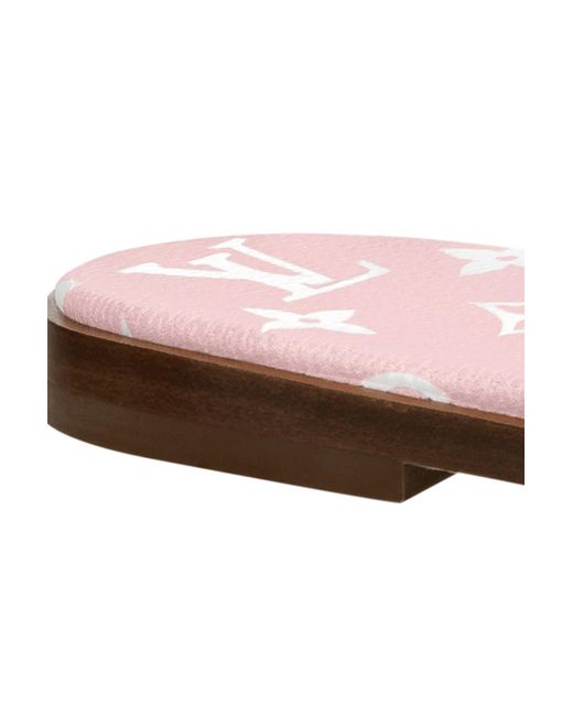 Louis Vuitton Lock It Flat Mule in Pink | Lyst