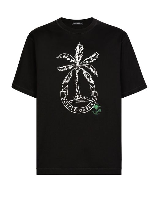 T-shirt à manches courtes Dolce & Gabbana pour homme en coloris Black
