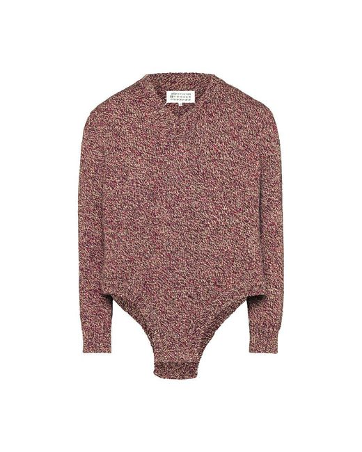 Maison Margiela Purple Bodysuit Sweater for men