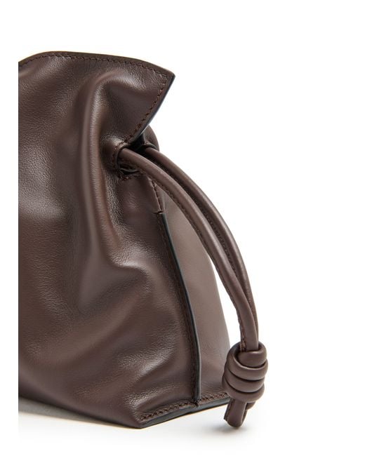 Loewe Brown Mini Flamenco Clutch
