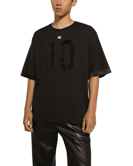 Dolce & Gabbana Black Short-Sleeved T-Shirt for men