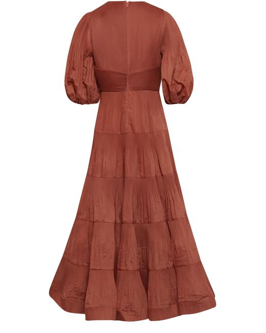 zimmermann brown dress