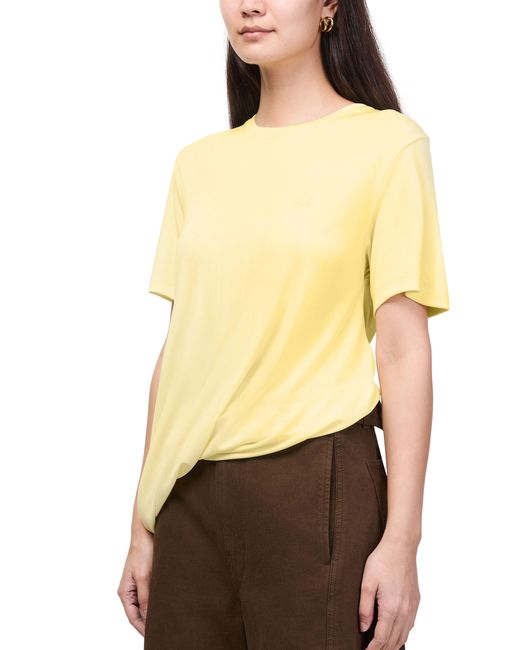 Loewe Yellow Draped Viscose Top