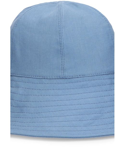 Borsalino Cloche With Oxford Lining in Denim (Blue) | Lyst