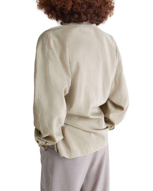 Lemaire Natural Langarm-Top Mit Twist