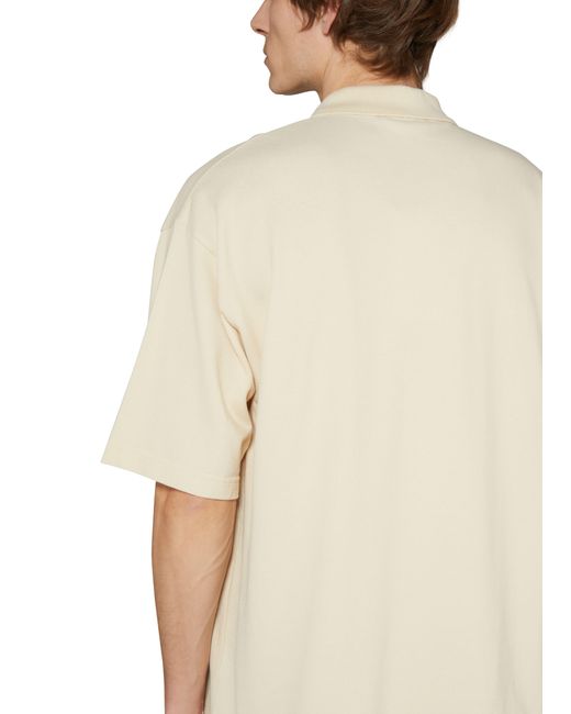 Maison Kitsuné Natural Bold Fox Head Logo Polo Shirt for men