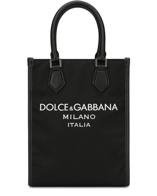 Dolce & Gabbana Black Small Nylon Bag for men