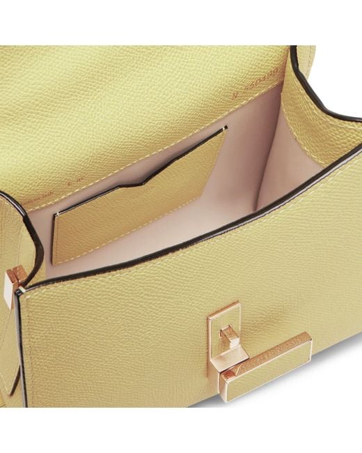 Valextra Yellow Iside Micro Bag