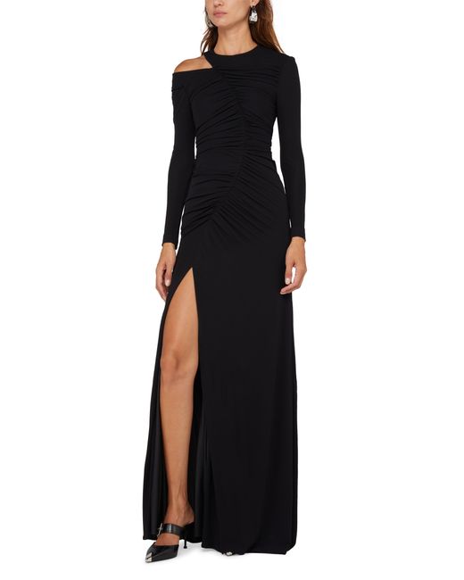 Alexander McQueen Black Long Dress With Slit