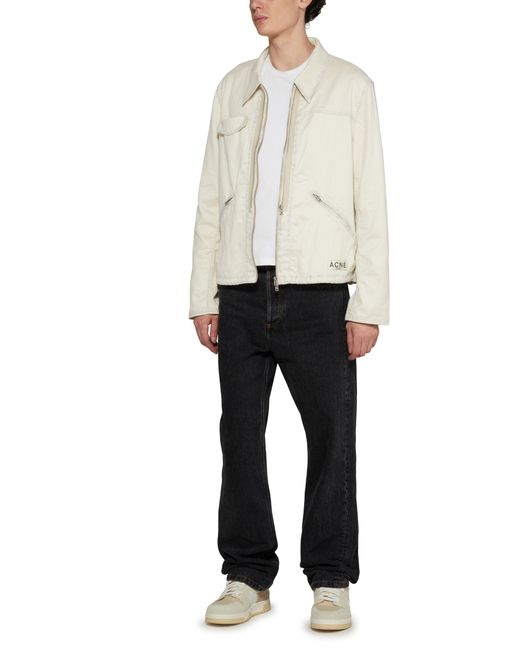 Acne Lässige Jacke mit Taschen in White für Herren