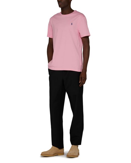 Polo Ralph Lauren Pink Short-Sleeved T-Shirt With Logo for men