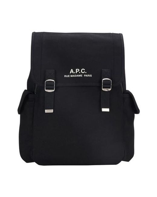 A.P.C. Black Recuperation Backpack for men