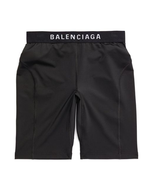 Balenciaga Black Athletic Cycling Shorts
