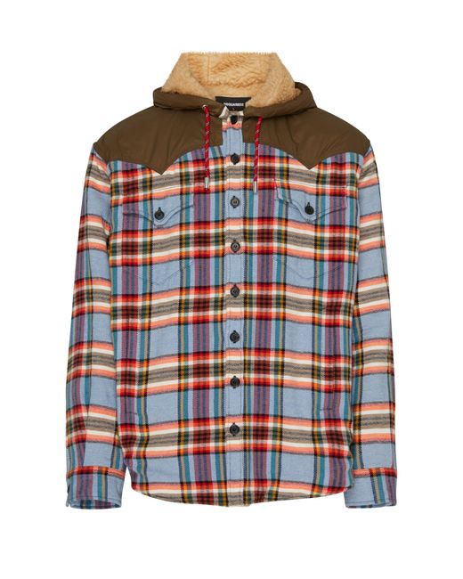 DSquared² Multicolor Canadian Overshirt for men