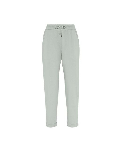Brunello Cucinelli Gray Light Fleece Pants