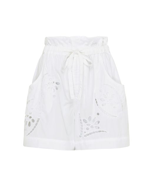 Isabel Marant White Hidea Shorts