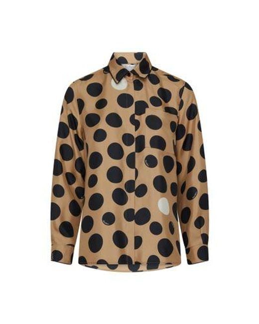 Max Mara Natural Etna Printed Shirt