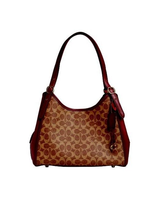 COACH Leather Lori Shoulder Bag in b4_tan_rust (Brown) Lyst
