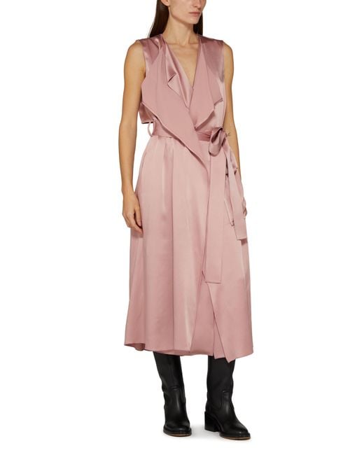 Victoria Beckham Pink Trench Dress