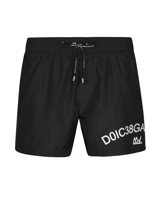 Boxer de bain court à logo Dolce&Gabbana Dolce & Gabbana pour homme en coloris Black
