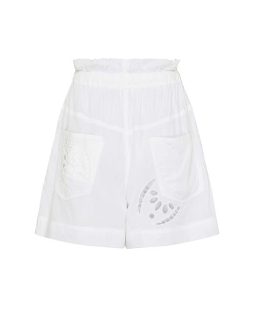 Isabel Marant White Hidea Shorts