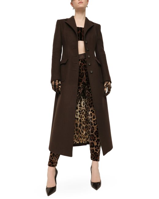 Dolce & Gabbana Brown Chenille leggings