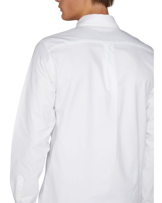 Maison Kitsuné White Fox Head Logo Shirt for men
