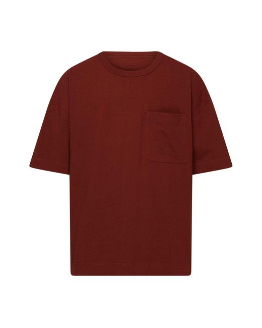 Lemaire Red Boxy T-Shirt for men