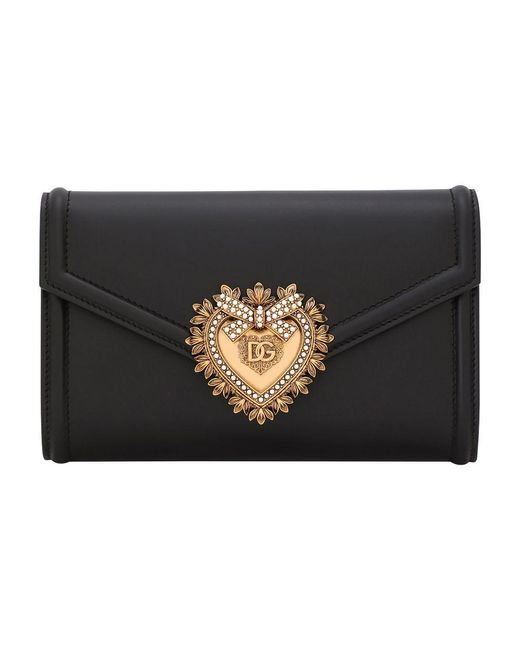 Dolce & Gabbana Black Calfskin Devotion Mini Bag