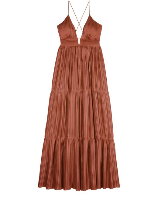 Robe longue Wasta Ba&sh en coloris Brown