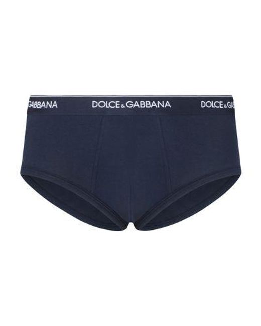 Dolce & Gabbana Blue Two-Pack Brando Briefs for men