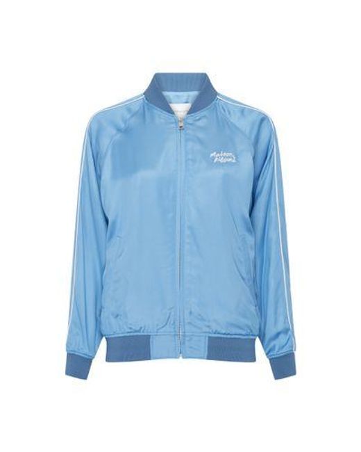 Maison Kitsuné Blue Varsity Jacket