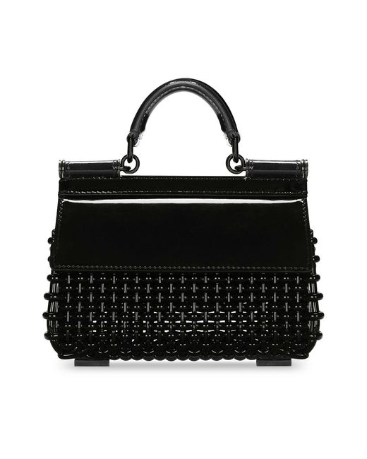 Dolce & Gabbana Black Sicily Box Handbag