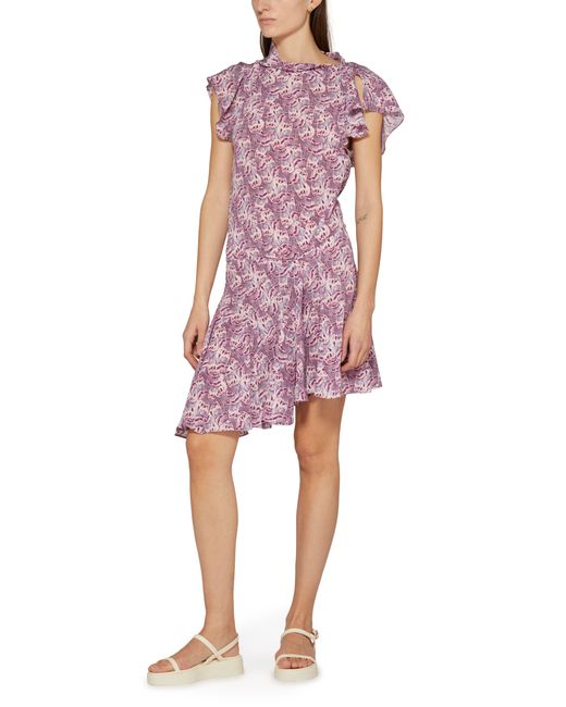 Isabel Marant Purple Viona Short Dress