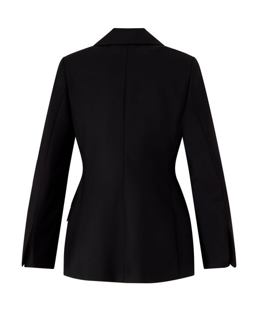 Rohe Black Double-Breasted Blazer