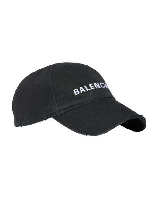 Balenciaga Black Cap With Logo