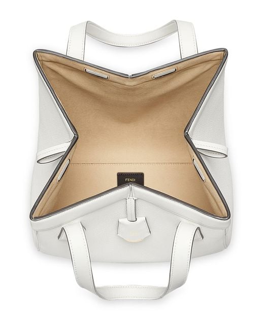 Fendi White Origami Medium Tasche