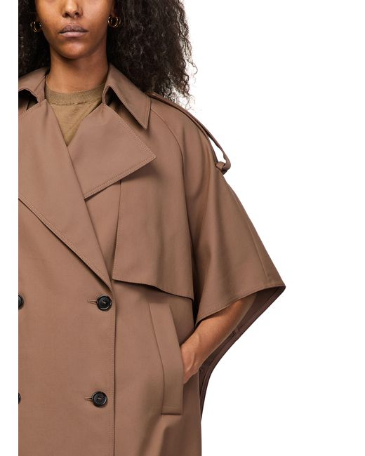 Max Mara Brown Double-Breasted Cape