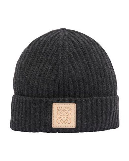 Loewe Black Cashmere Beanie